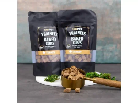 LYOPET Trainees Snack Baked Cubes – Curcan 100g