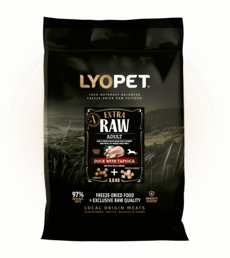 LYOPET Extra Raw Rață fără Cereale 3,6Kg