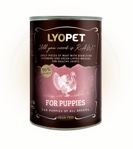 LYOPET Puppy cu Carne de Curcan 400g
